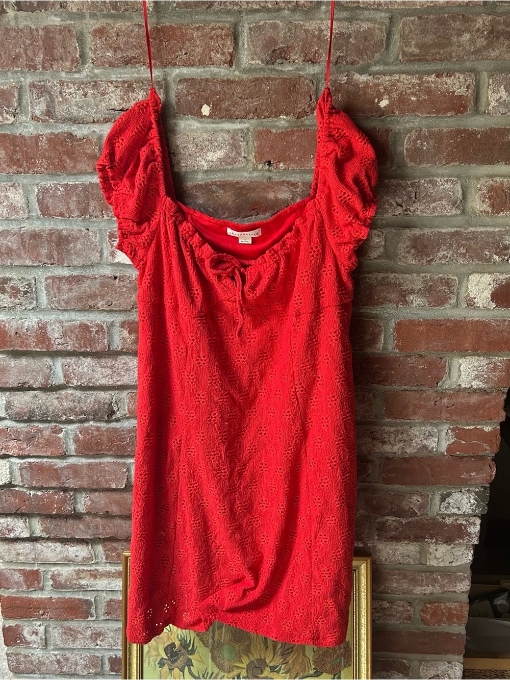 Aeropostale Red Ruffle Top - Picture 1 of 2